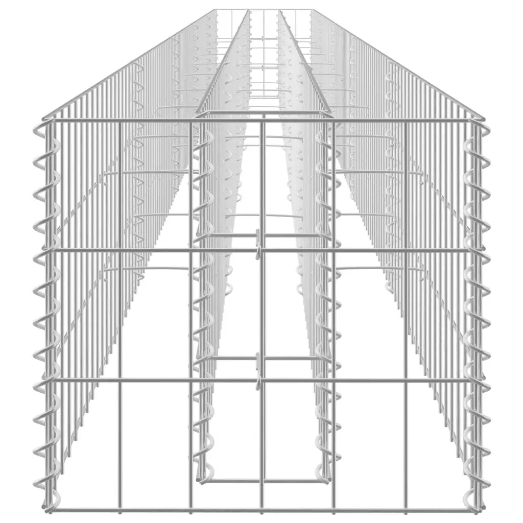 Gabion Raised Bed Galvanised Steel 450x30x30 cm 145645