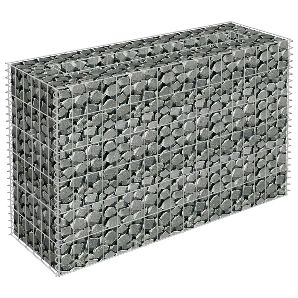 Gabion Raised Bed Galvanised Steel 90x30x60 cm 145630