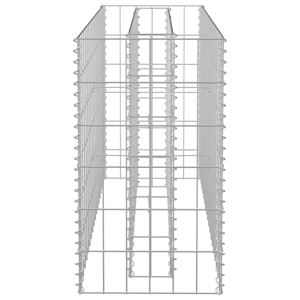 Gabion Raised Bed Galvanised Steel 90x30x60 cm 145630