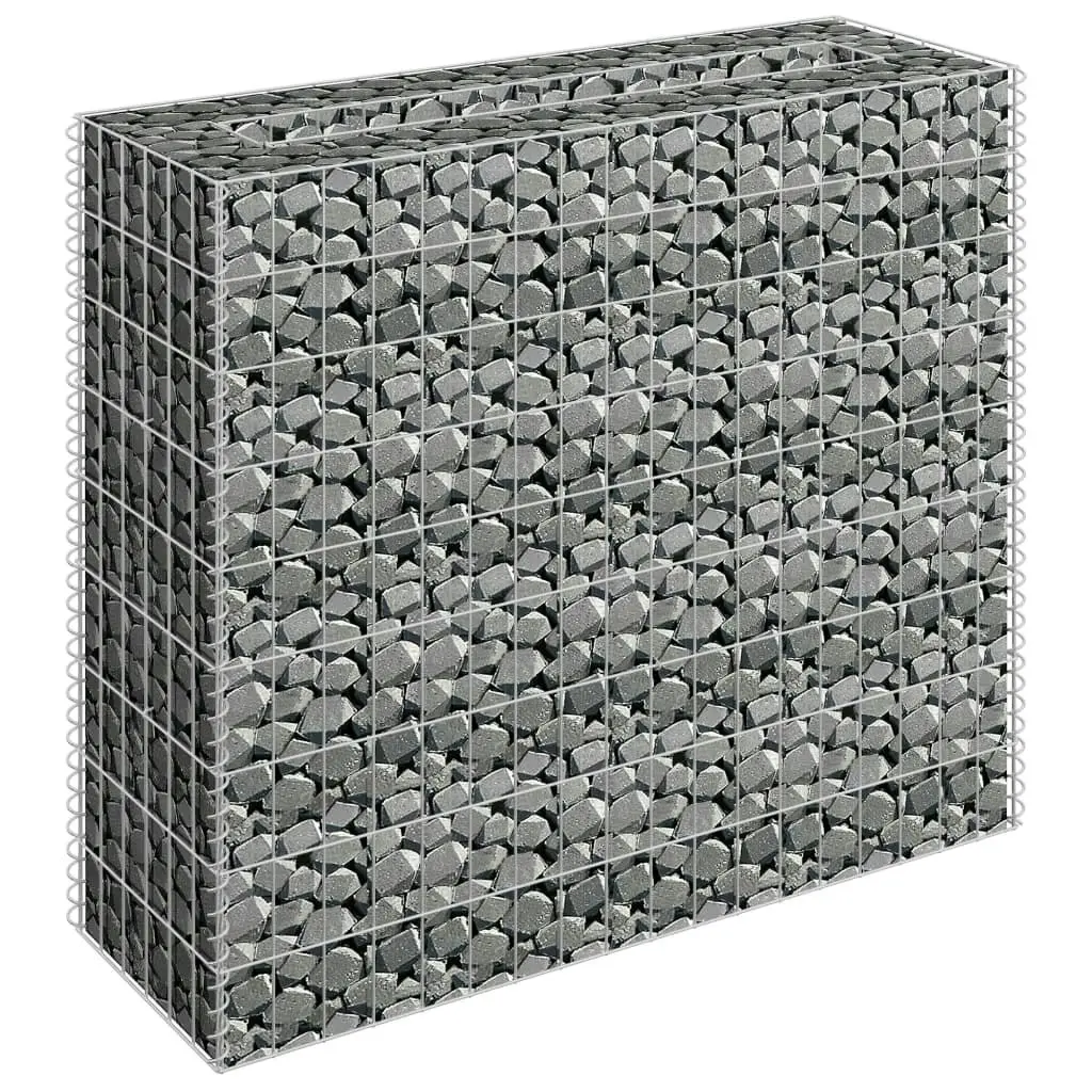 Gabion Raised Bed Galvanised Steel 90x30x90 cm 145631