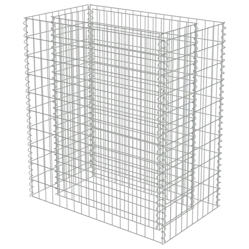 Gabion Raised Bed Galvanised Steel 90x50x100 cm 143568