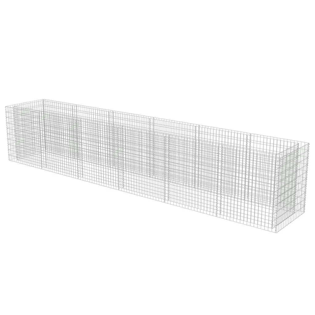 Gabion Raised Bed Galvanised Steel 540x90x100 cm 143554