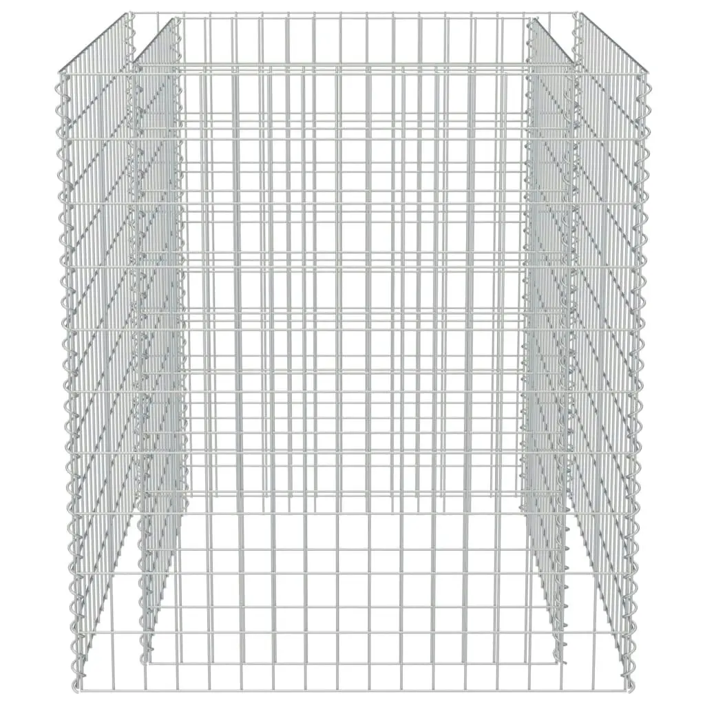 Gabion Raised Bed Galvanised Steel 90x90x100 cm 143556