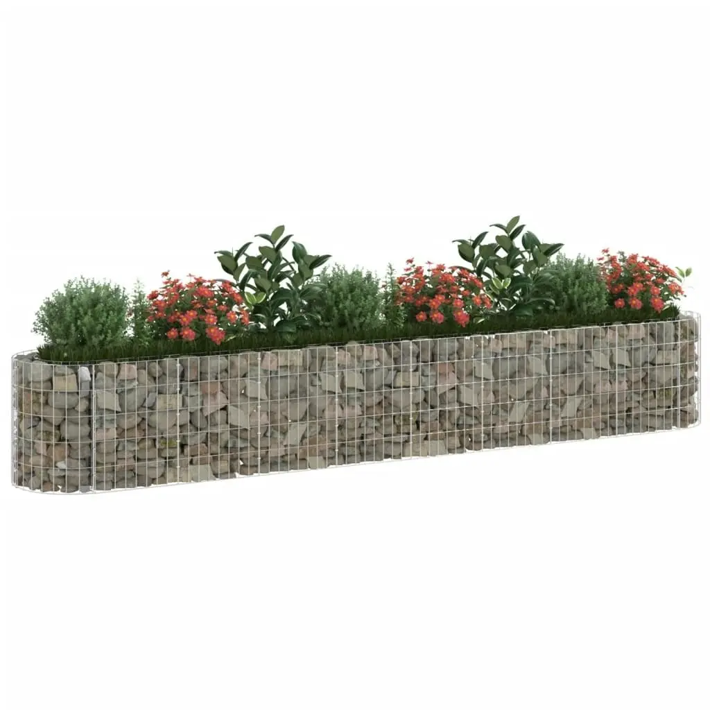 Gabion Raised Bed Galvanised Iron 330x50x50 cm 152027