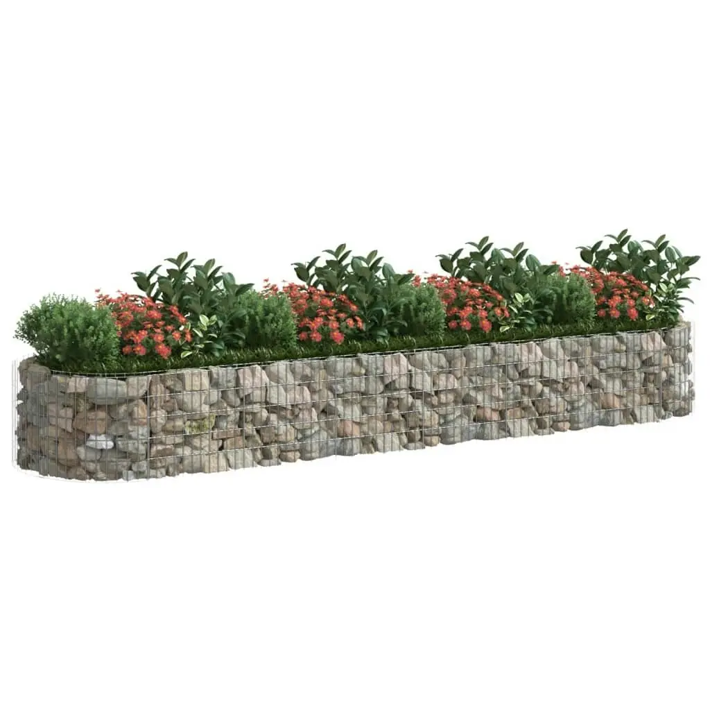 Gabion Raised Bed Galvanised Iron 400x100x50 cm 152042