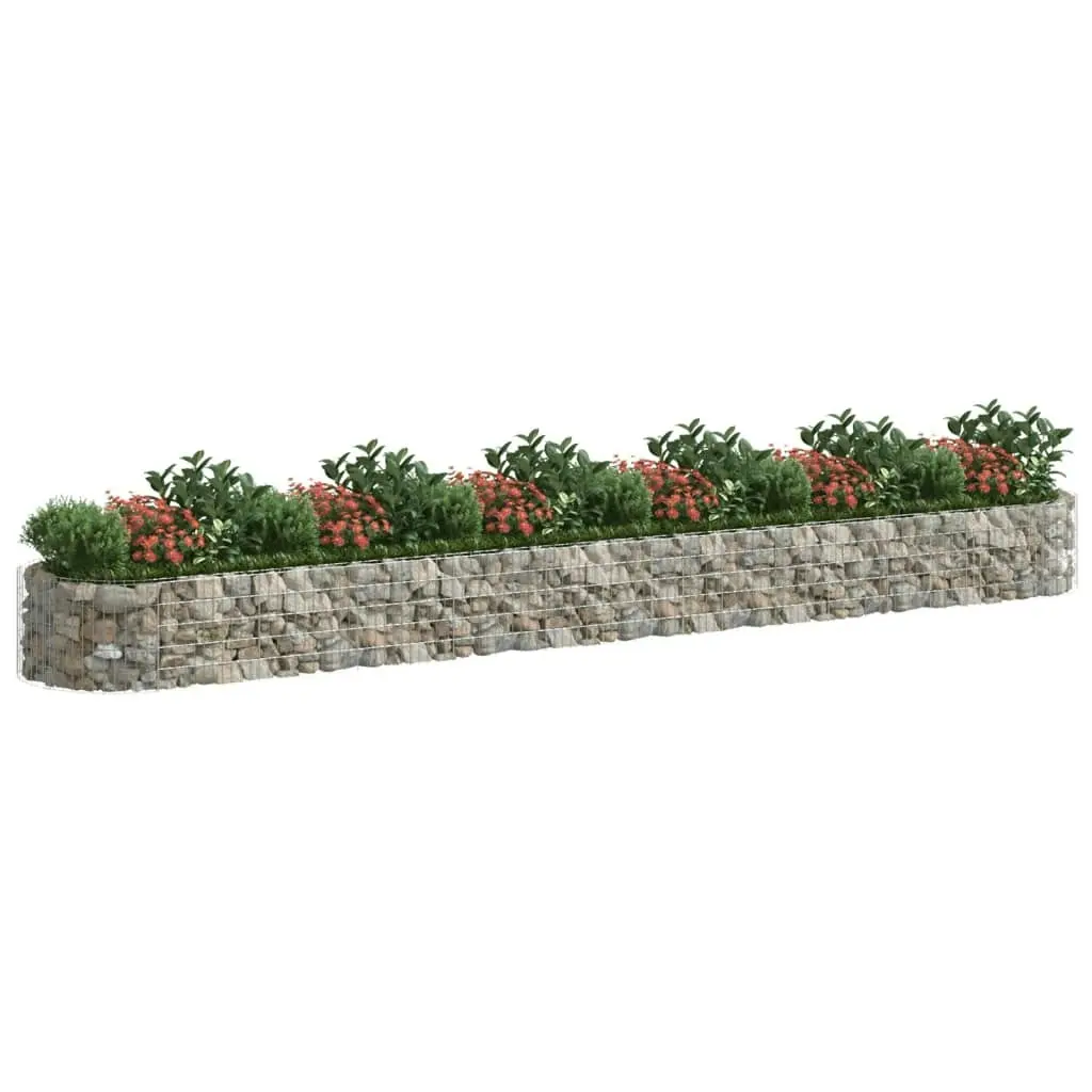 Gabion Raised Bed Galvanised Iron 600x100x50 cm 152044