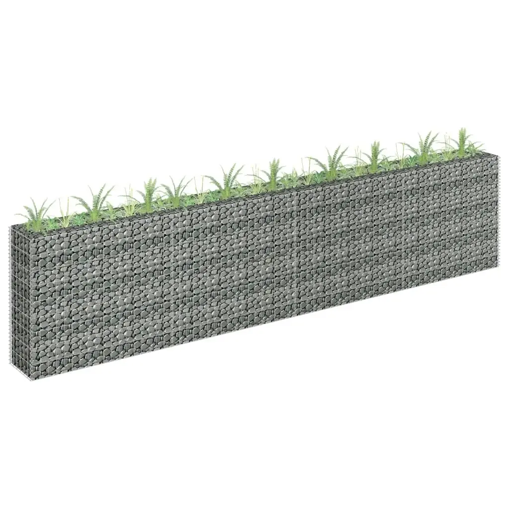 Gabion Raised Bed Galvanised Steel 360x30x90 cm 145643