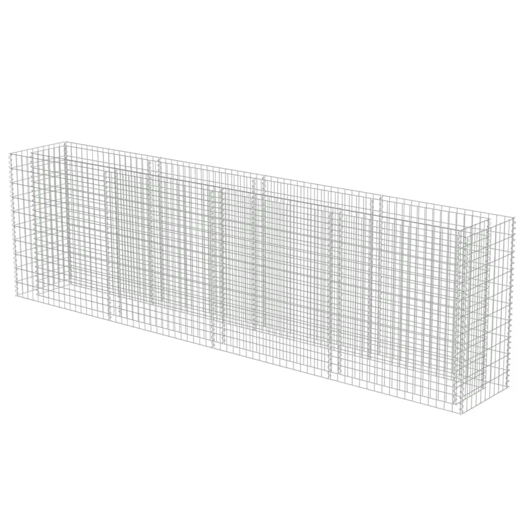 Gabion Raised Bed Galvanised Steel 360x50x100 cm 143560