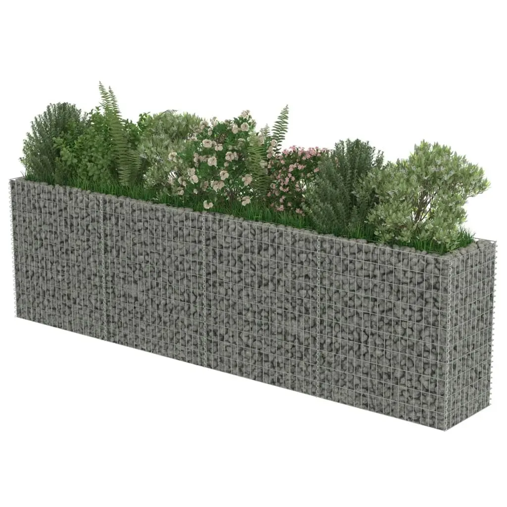 Gabion Raised Bed Galvanised Steel 360x50x100 cm 143560