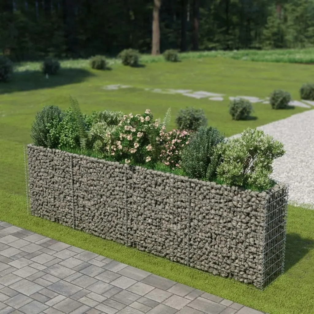 Gabion Raised Bed Galvanised Steel 360x50x100 cm 143560