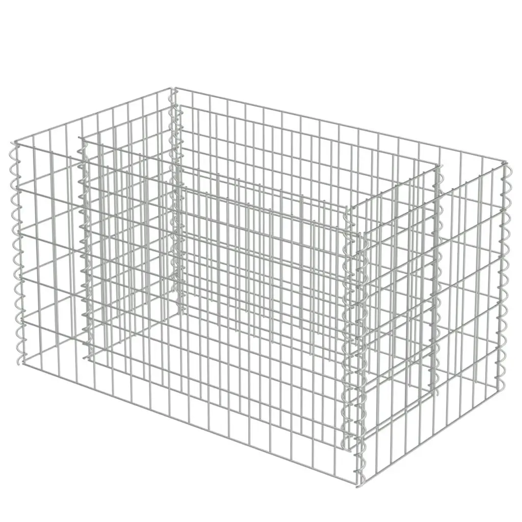 Gabion Raised Bed Galvanised Steel 90x50x50 cm 143569