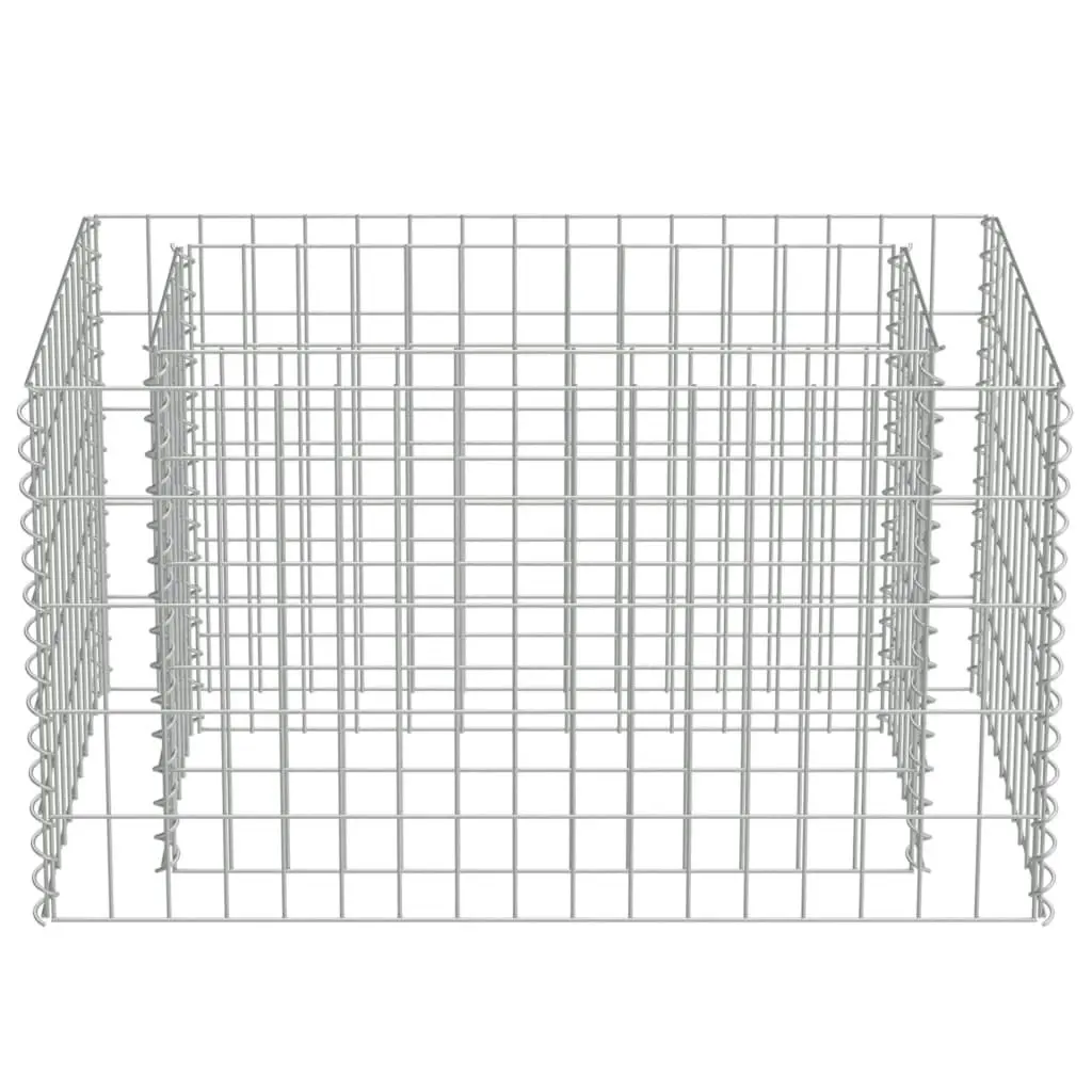 Gabion Raised Bed Galvanised Steel 90x50x50 cm 143569