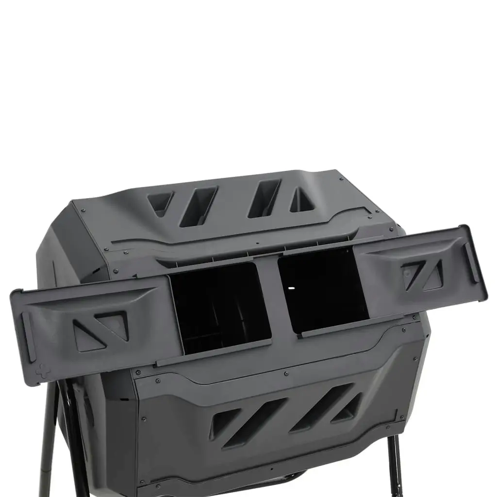 Garden Compost Bin Black 73x64x95 cm 160 L 152232