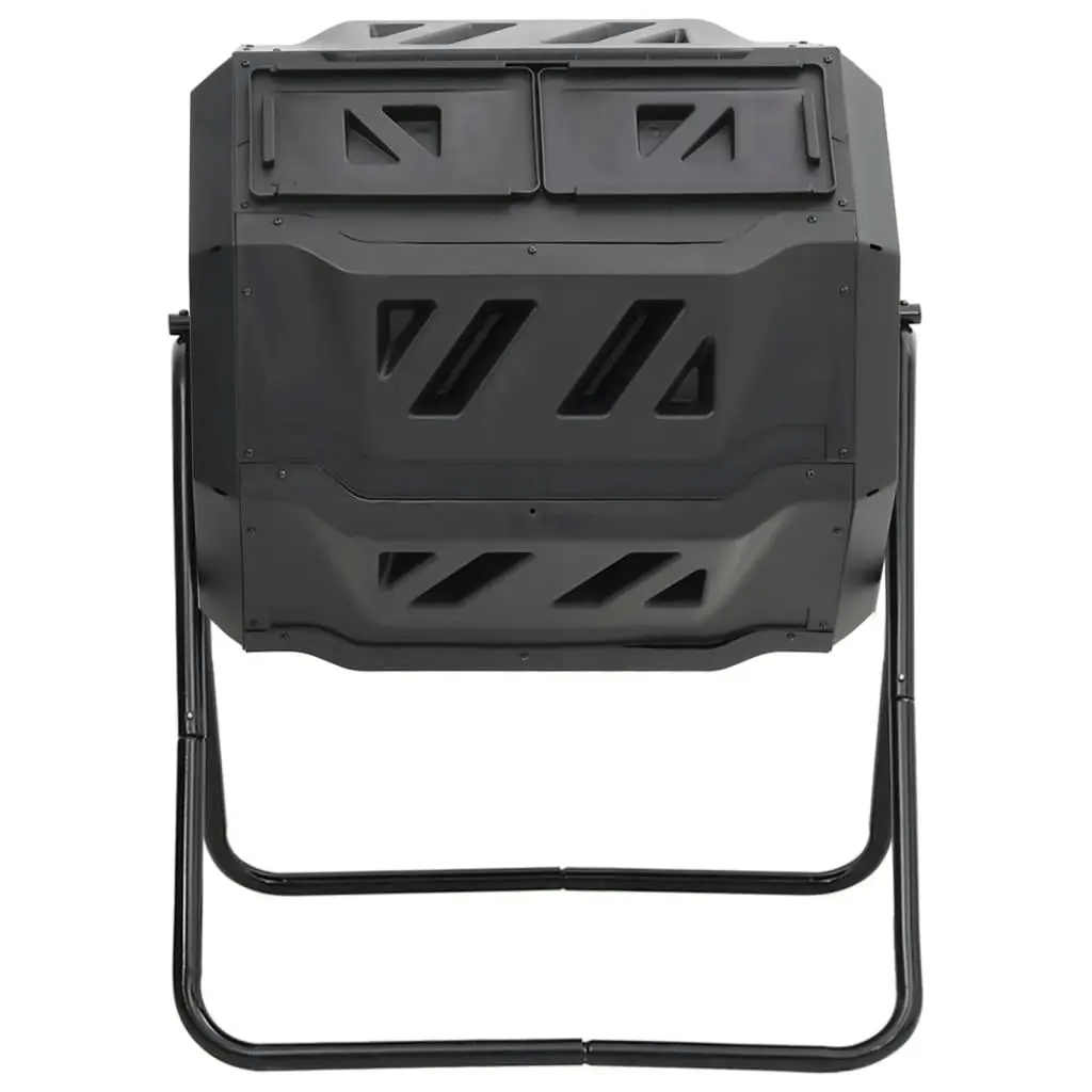 Garden Compost Bin Black 73x64x95 cm 160 L 152232