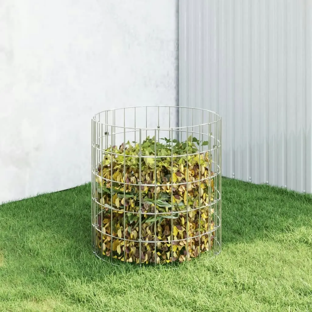 Garden Composter Ø50x50 cm Galvanised Steel 3115941