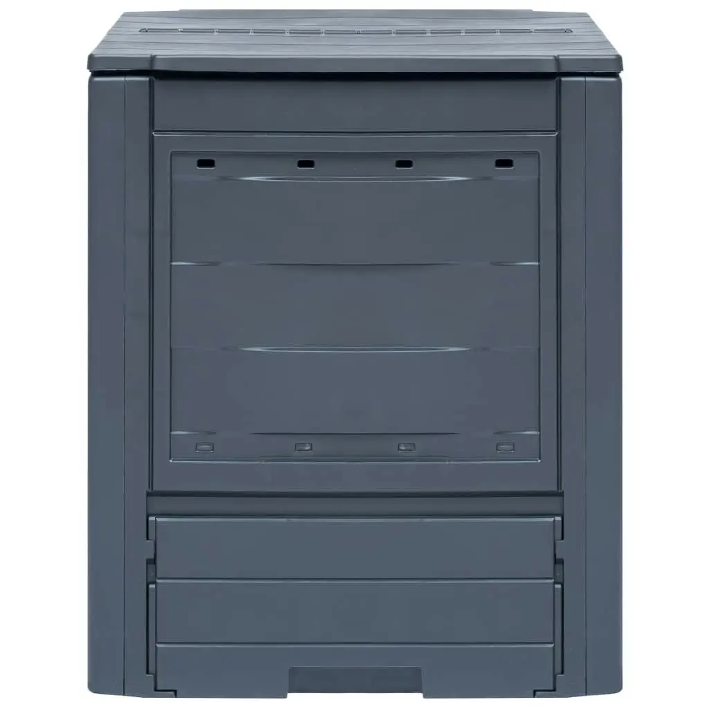 Garden Composter Grey 60x60x73 cm 260 L 45682