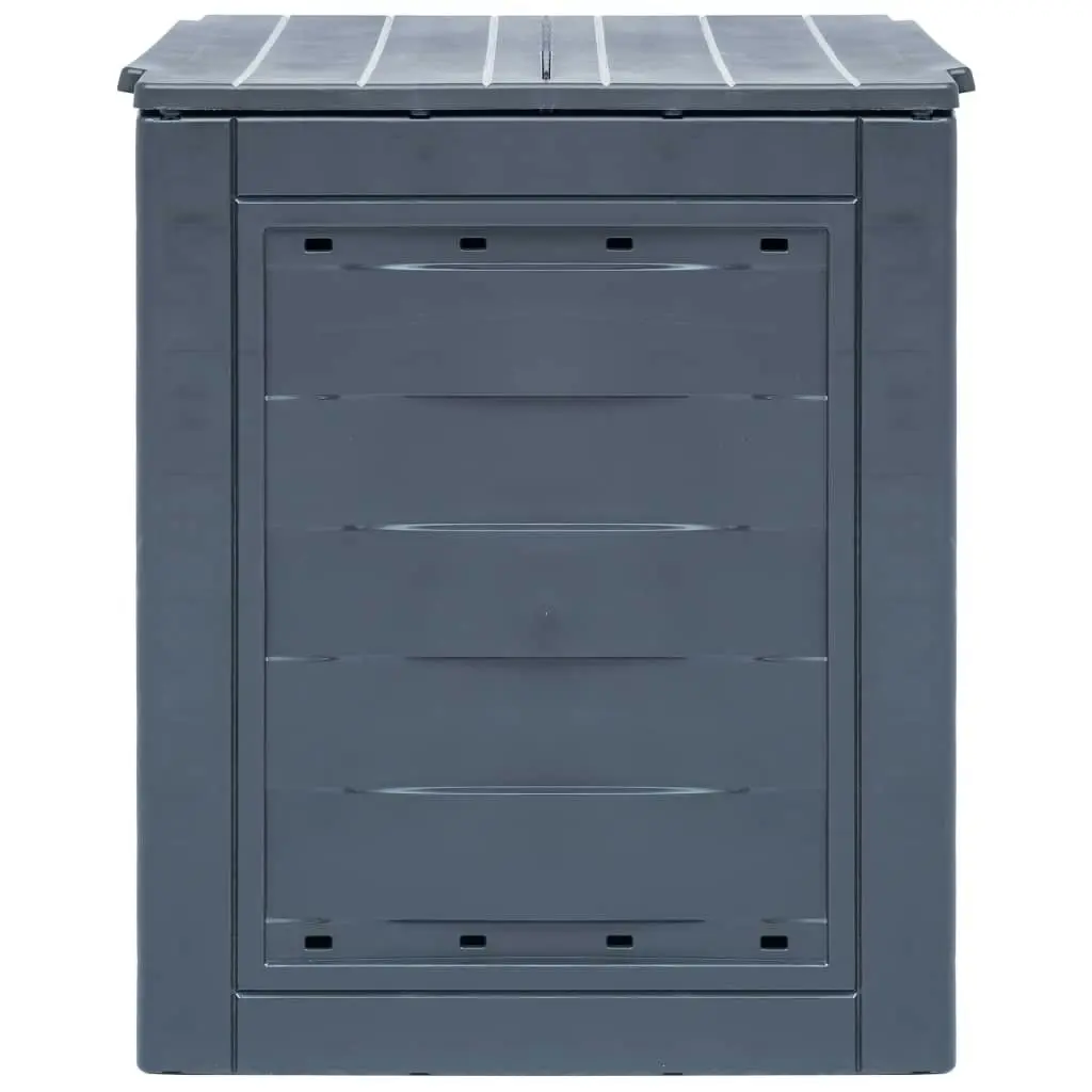 Garden Composter Grey 60x60x73 cm 260 L 45682