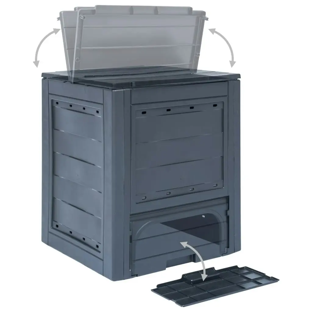 Garden Composters 3 pcs Grey 60x60x73 cm 780 L 278920