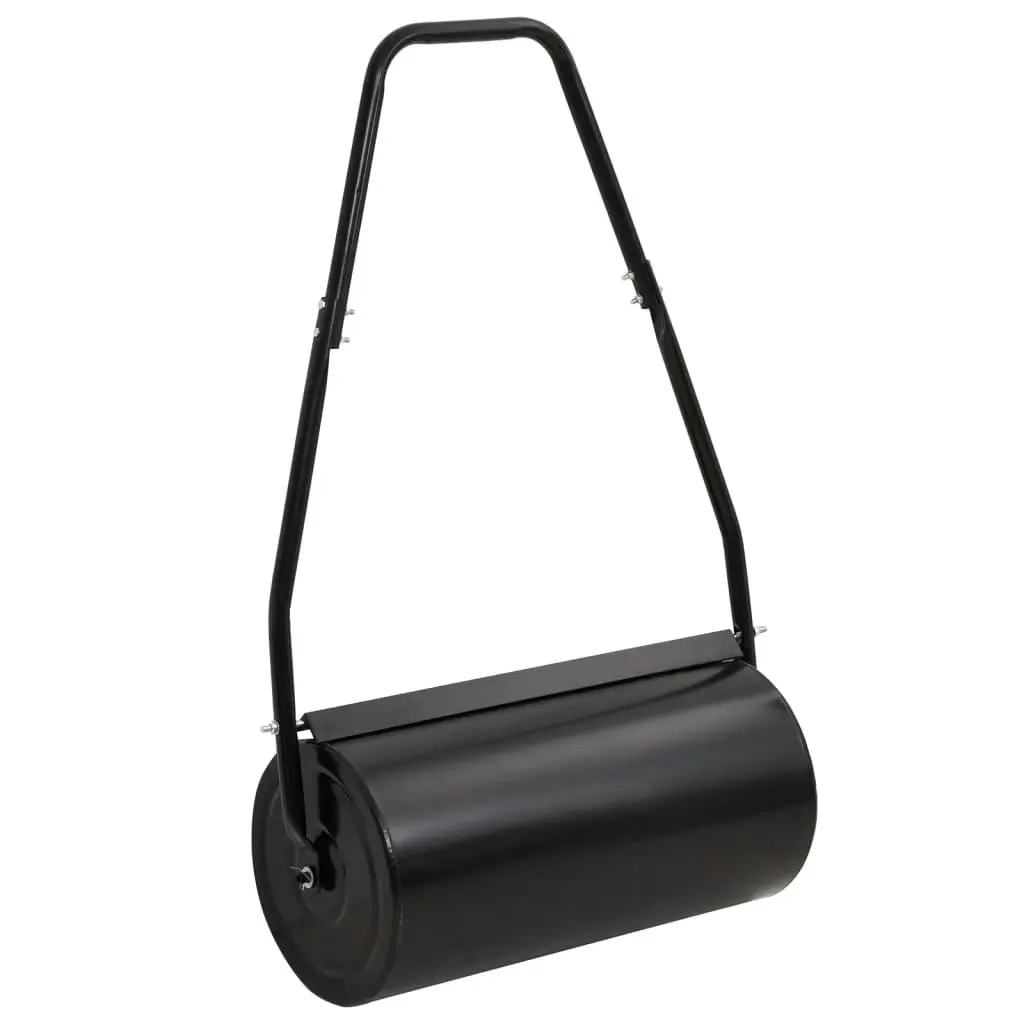 Garden Lawn Roller with Aerator Clamps Black 42 L Iron and Steel 3308007