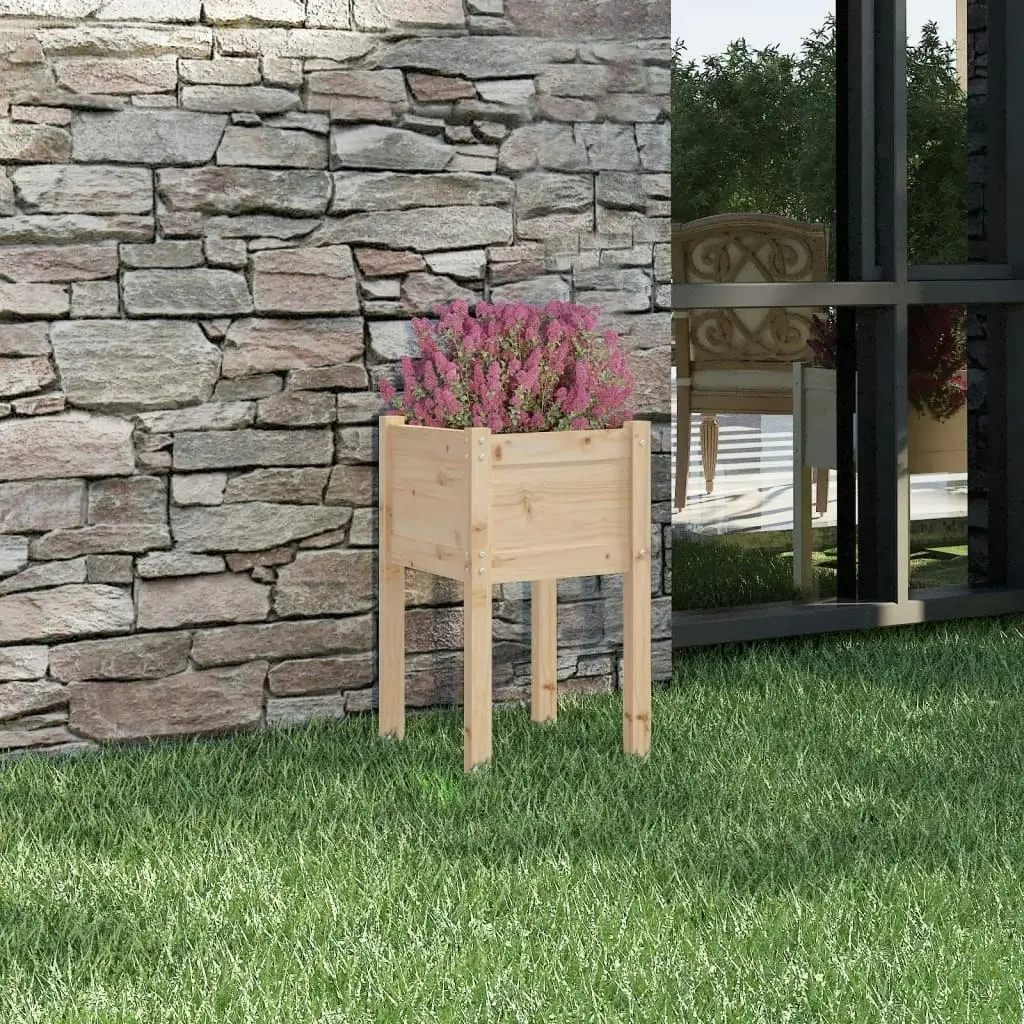 Garden Planter 40x40x70 cm Solid Pinewood 810789