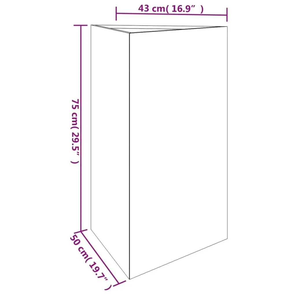 Garden Planter 50x43x75 cm Corten Steel 824547