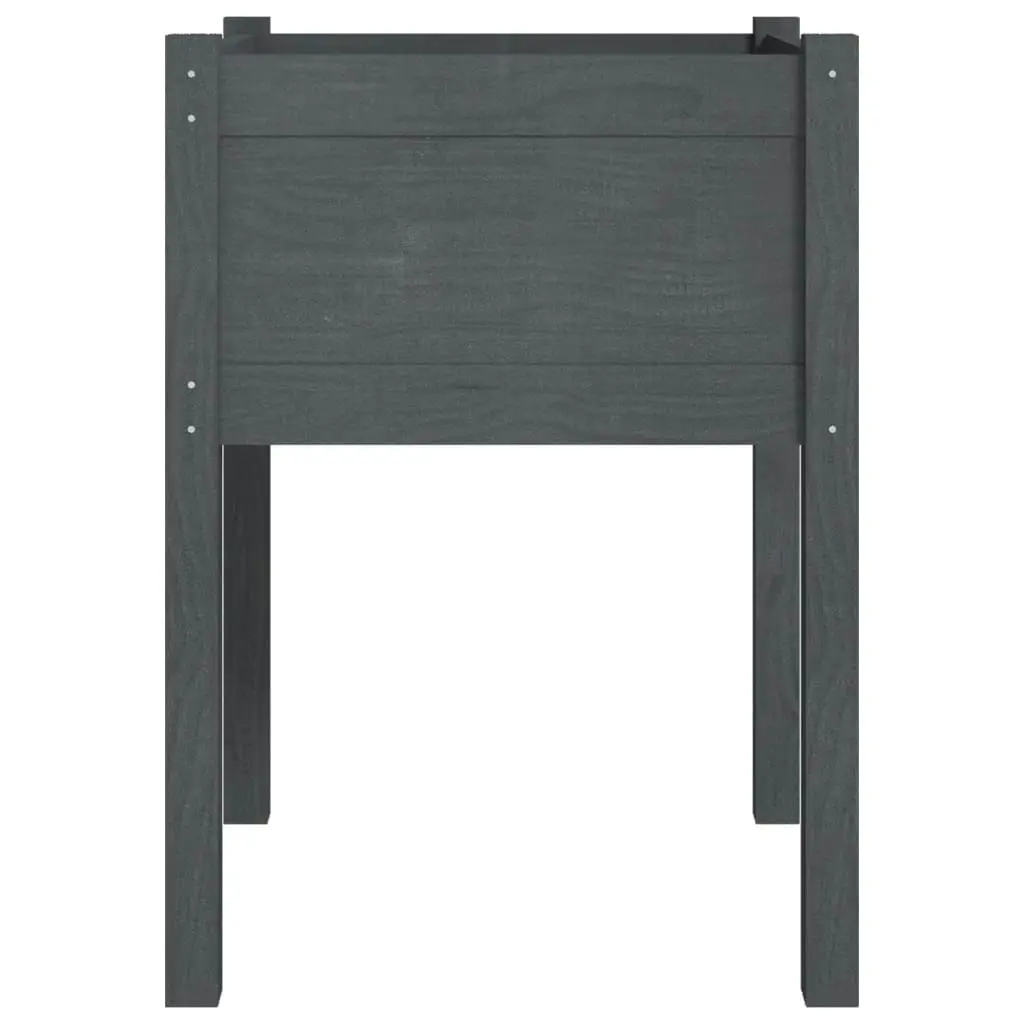 Garden Planter Grey 50x50x70 cm Solid Pinewood 810803