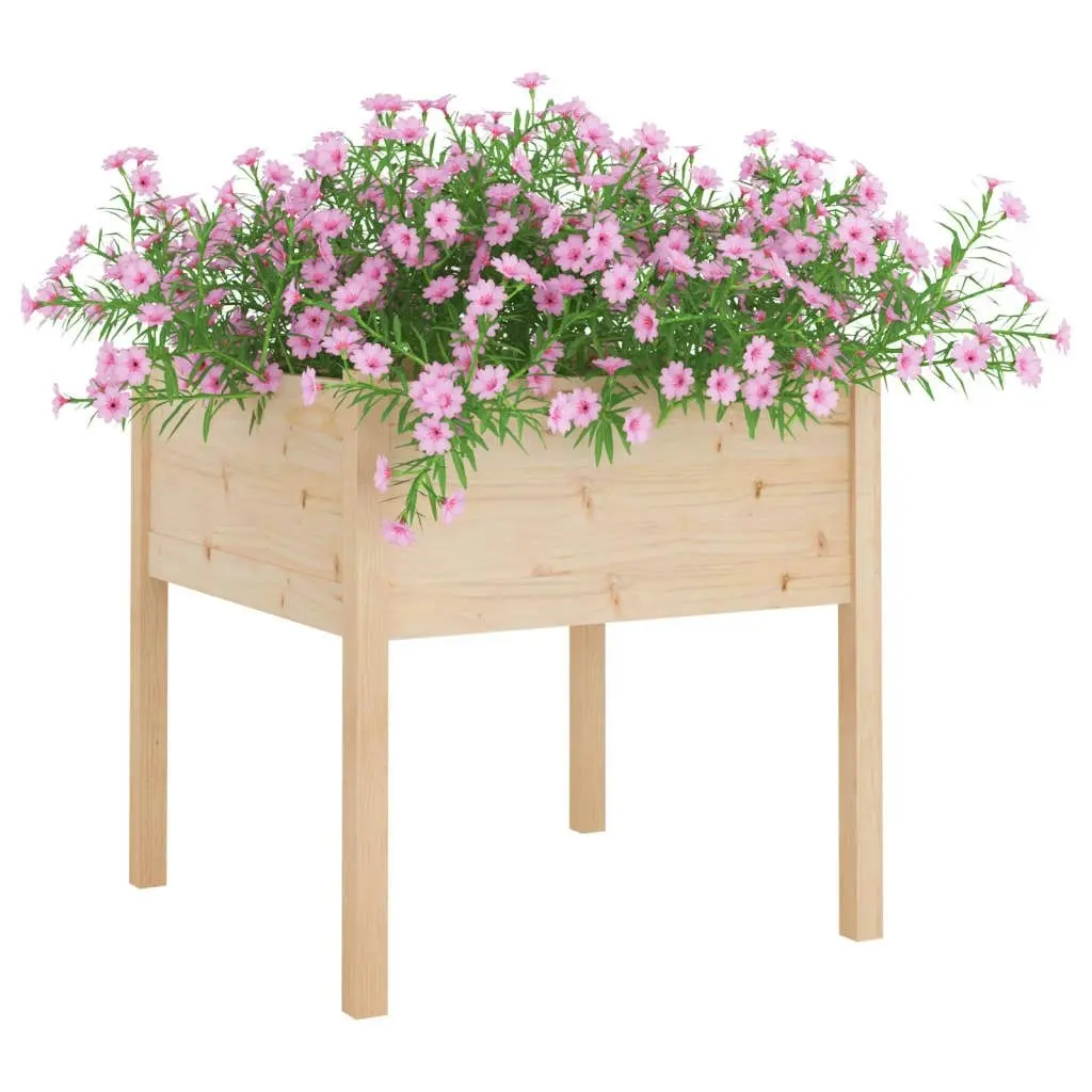 Garden Planter 70x70x70 cm Solid Pinewood 810809