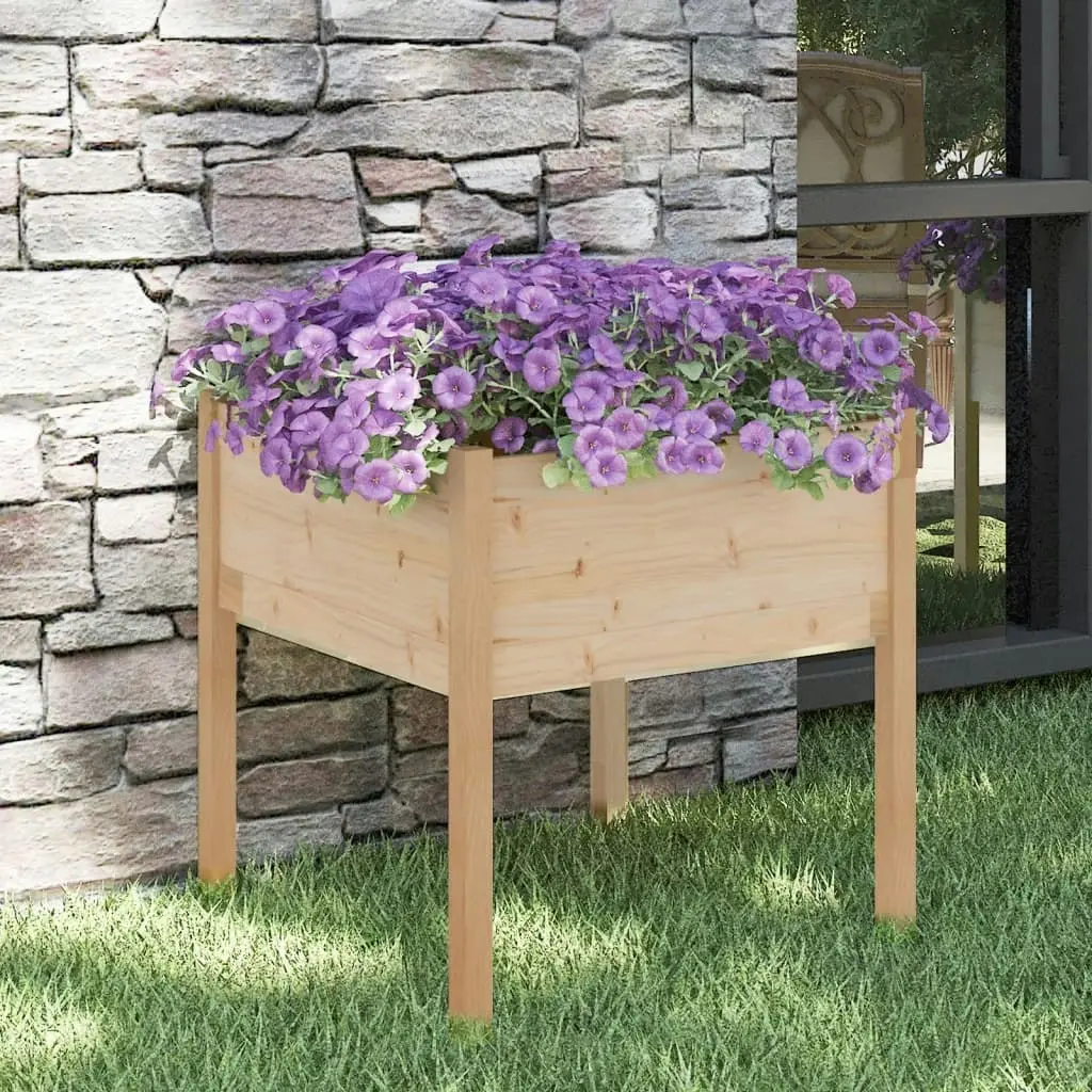 Garden Planter 70x70x70 cm Solid Pinewood 810809