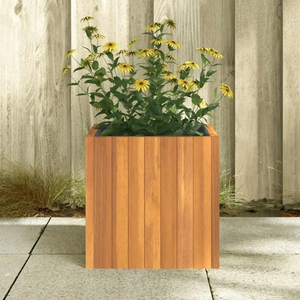 Garden Planter 35x35x35 cm Solid Wood Acacia 366501