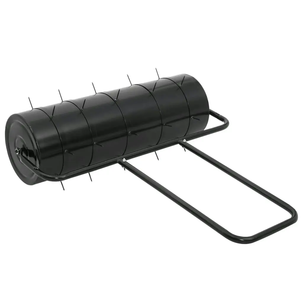 Garden Lawn Roller with Aerator Clamps Black 63 L Iron and Steel 3308006