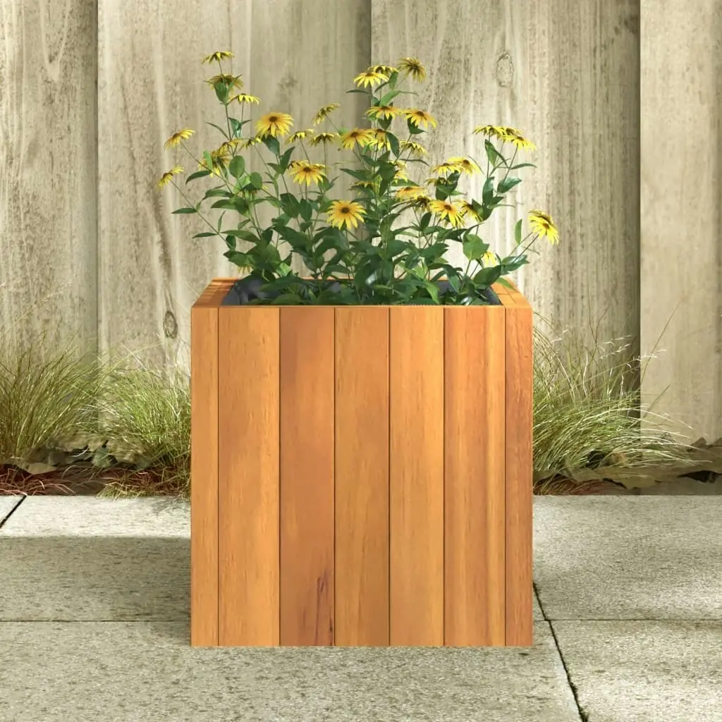 Garden Planter 25x25x25 cm Solid Wood Acacia 366500