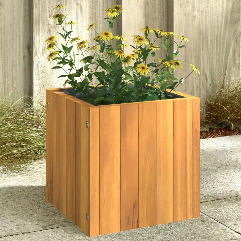 Garden Planter 25x25x25 cm Solid Wood Acacia 366500