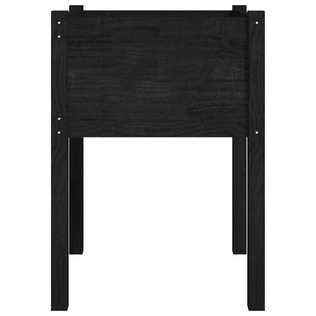 Garden Planter Black 50x50x70 cm Solid Pinewood 810807