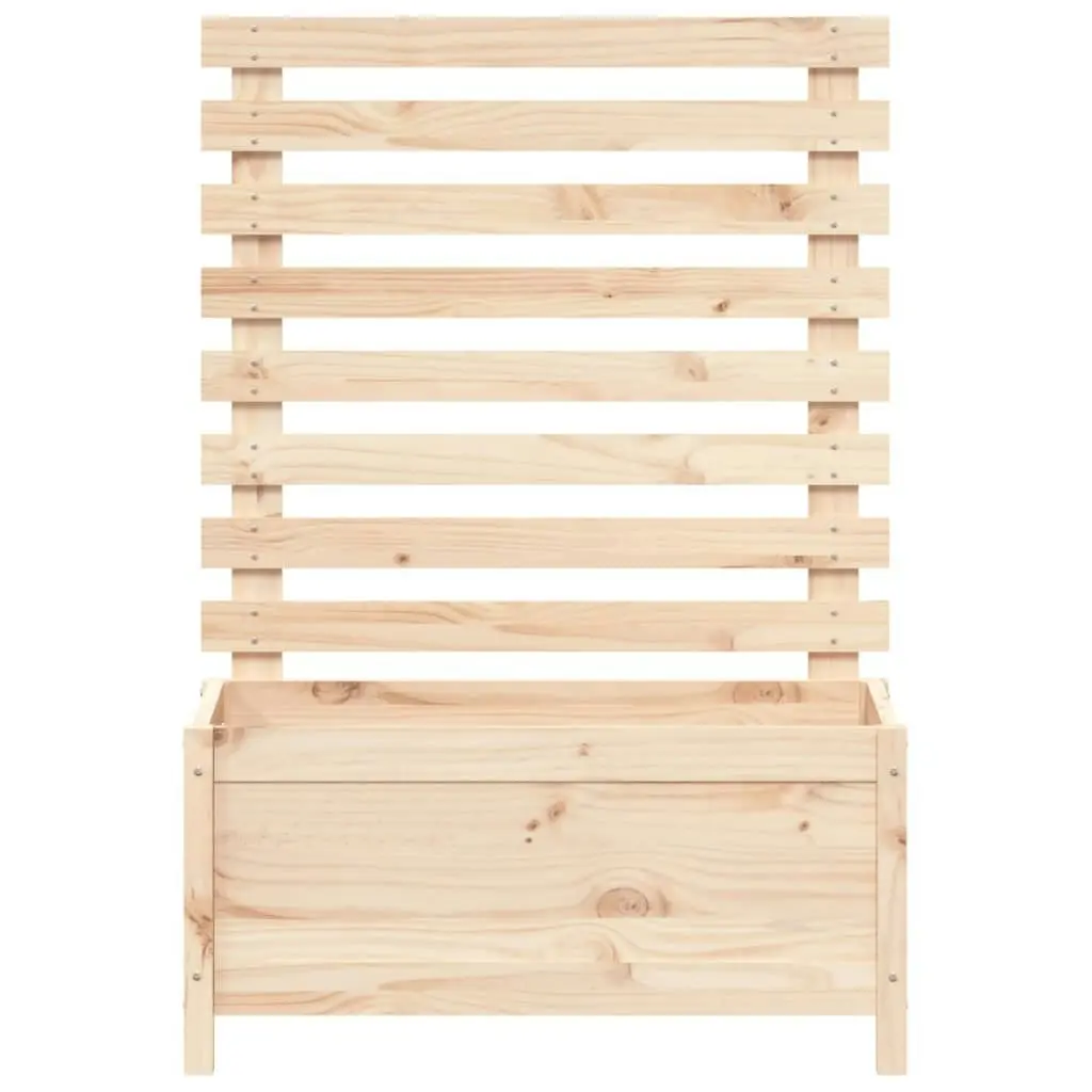 Garden Planter with Rack 79x39.5x114 cm Solid Wood Pine 832521