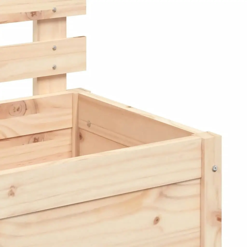 Garden Planter with Rack 79x39.5x114 cm Solid Wood Pine 832521