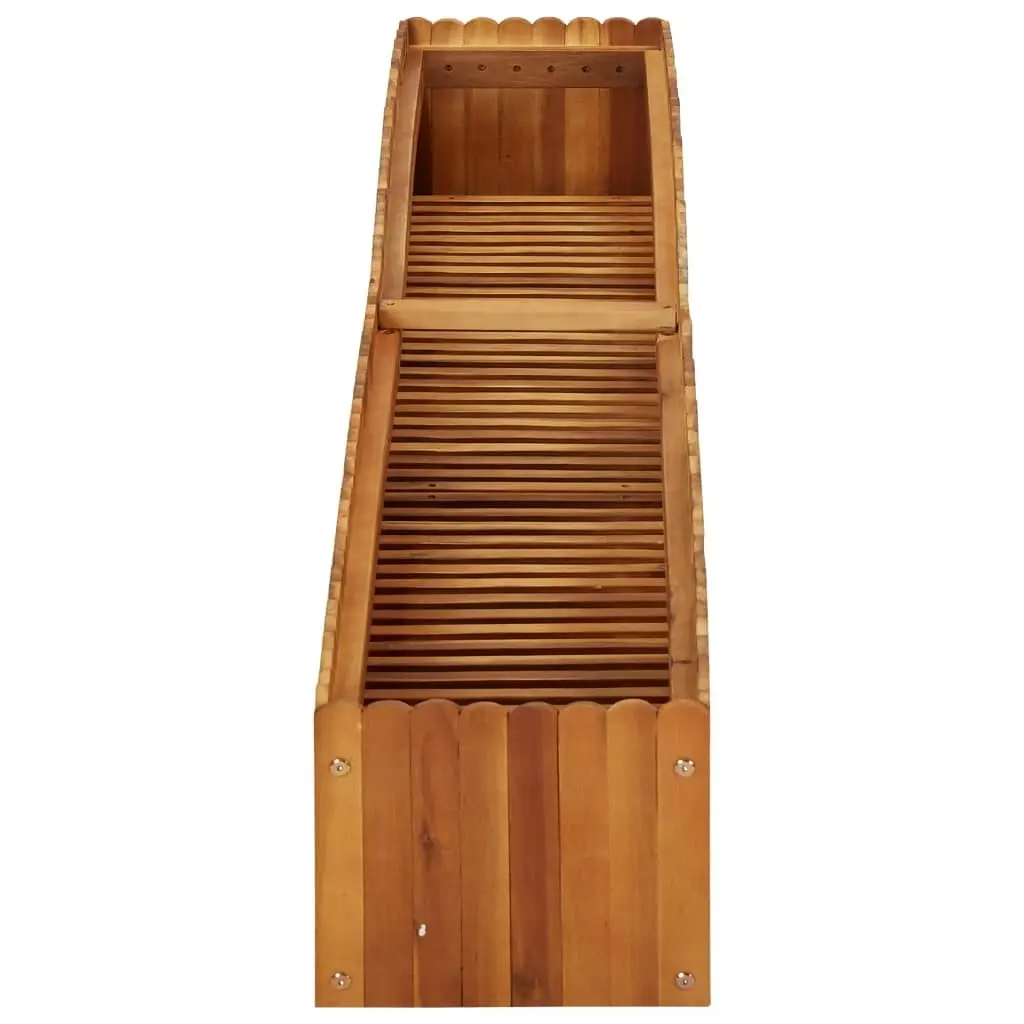 Garden Raised Bed 200x30x25 cm Solid Acacia Wood 45920