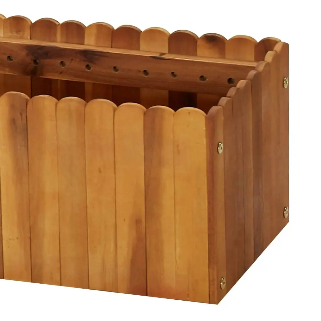 Garden Raised Bed 200x30x25 cm Solid Acacia Wood 45920