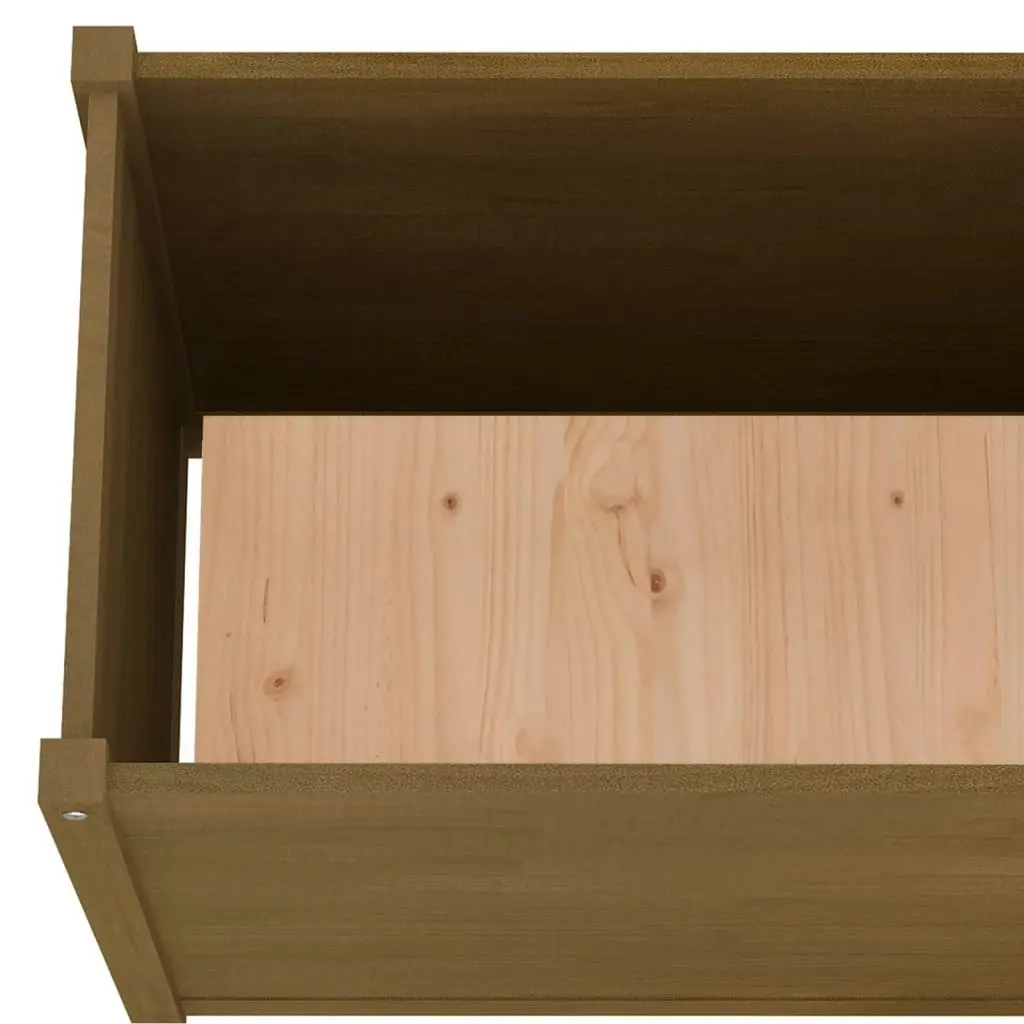 Garden Planter Honey Brown 100x50x70 cm Solid Pinewood 810737