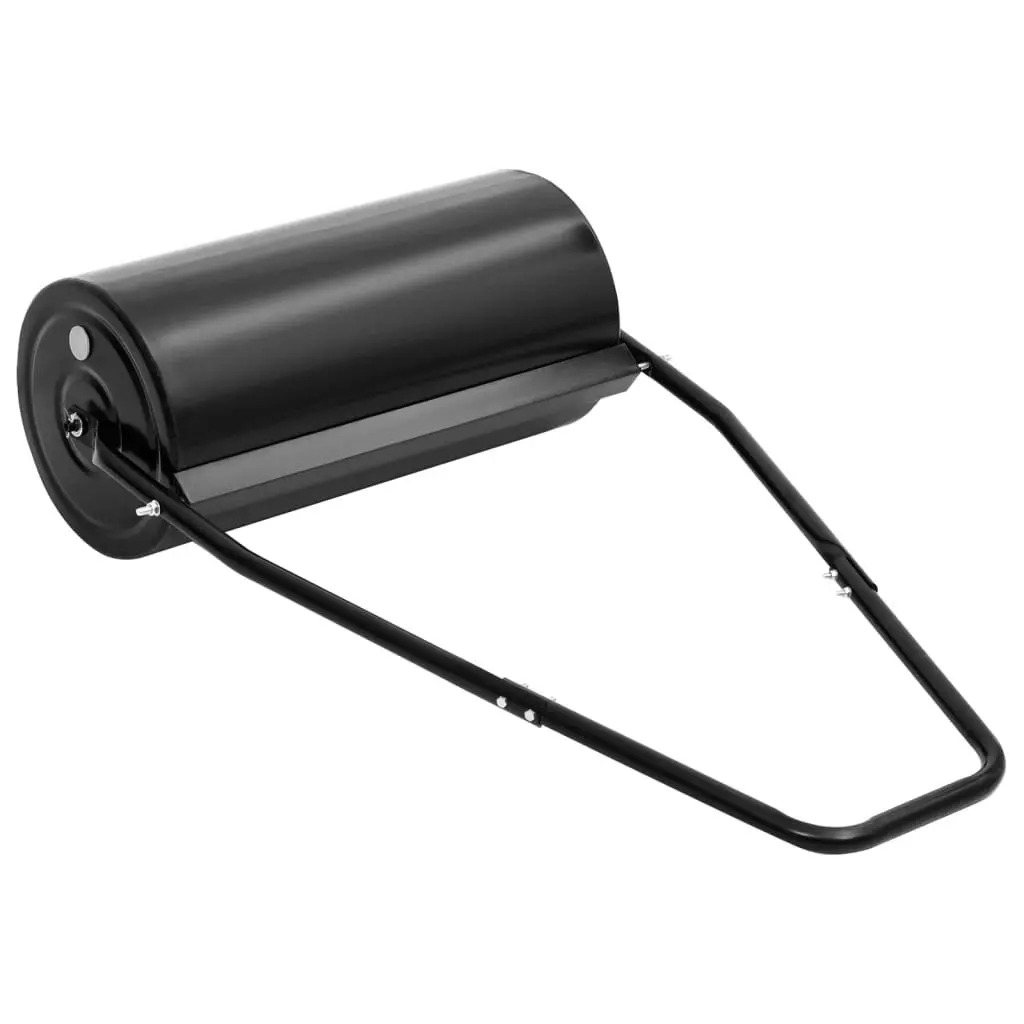 Garden Lawn Roller with Handle Black 42 L Iron and Steel 154468