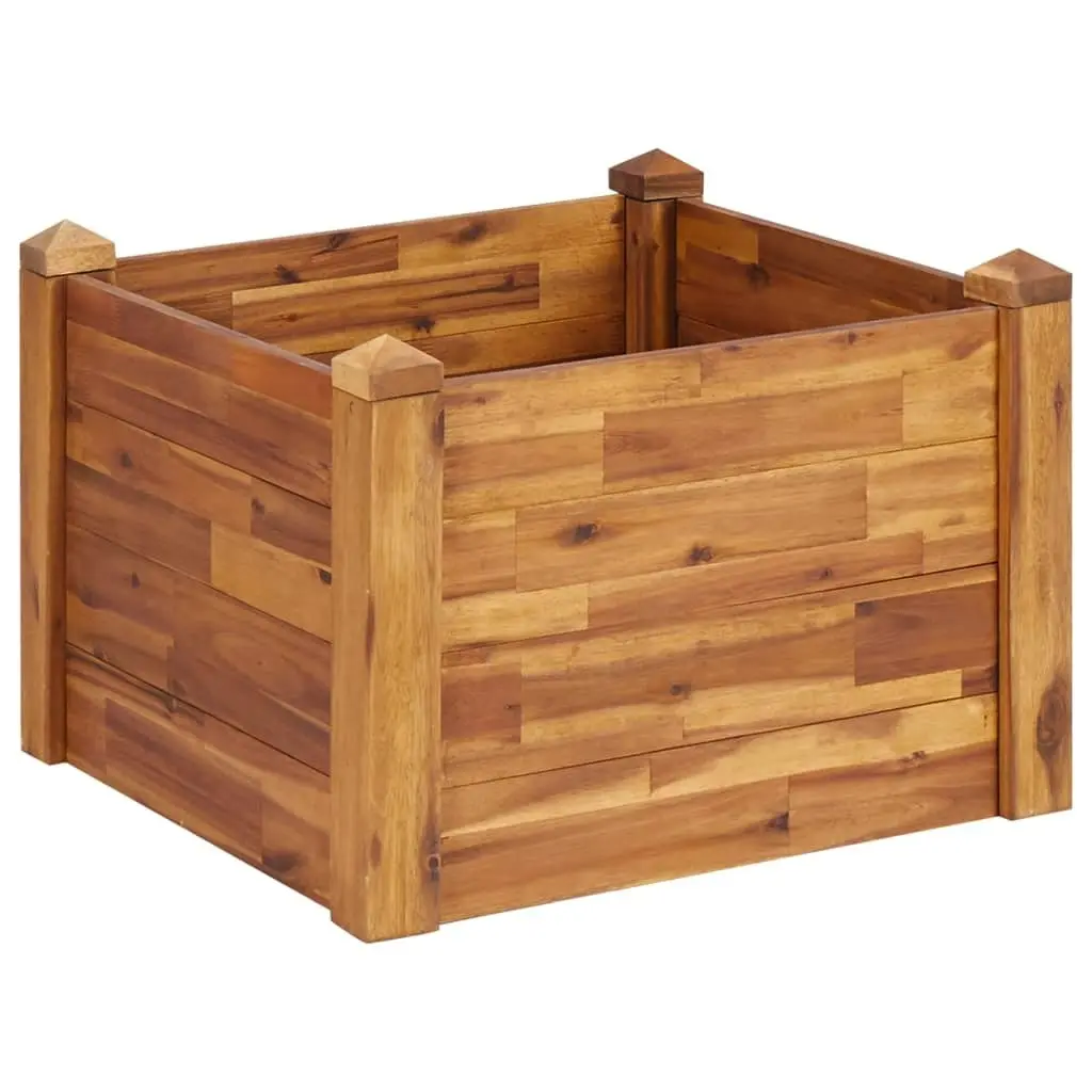 Garden Raised Bed 60x60x44 cm Solid Acacia Wood 46576