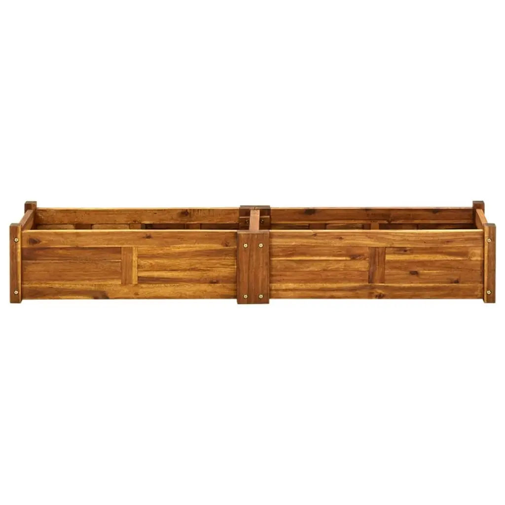 Garden Raised Bed Acacia Wood 150x30x25 cm 42567