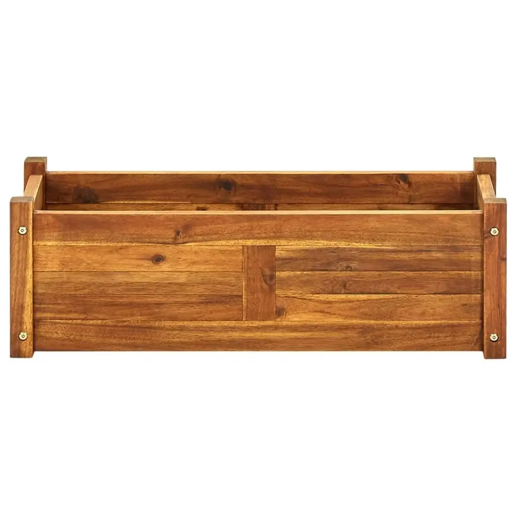 Garden Raised Bed Acacia Wood 76x27.6x25 cm 41771