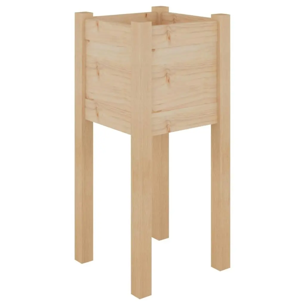 Garden Planters 2 pcs 31x31x70 cm Solid Pinewood 810780