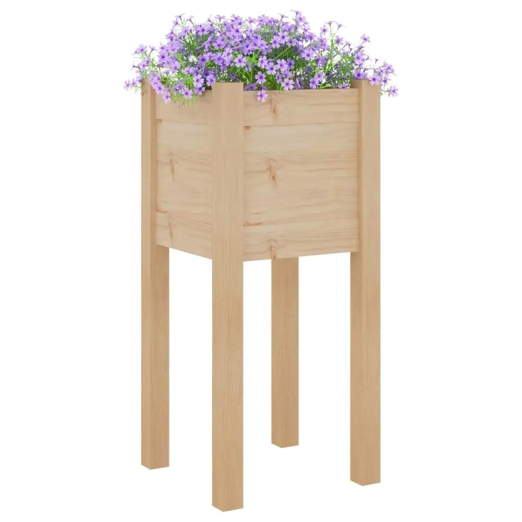 Garden Planters 2 pcs 31x31x70 cm Solid Pinewood 810780