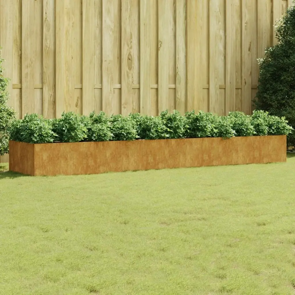 Garden Raised Bed 360x80x40 cm Corten Steel 824535