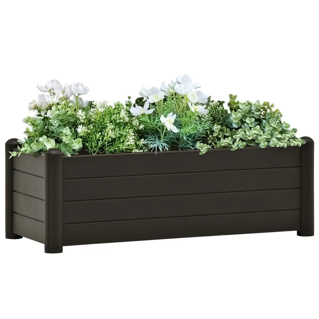 Garden Raised Bed PP Anthracite 100x43x35 cm 313977