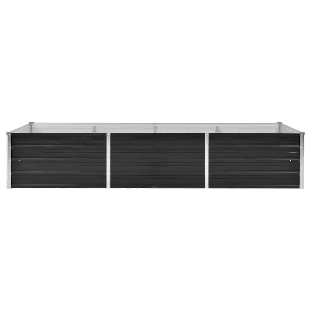 Garden Raised Bed Anthracite 240x80x45 cm Galvanised Steel 45727