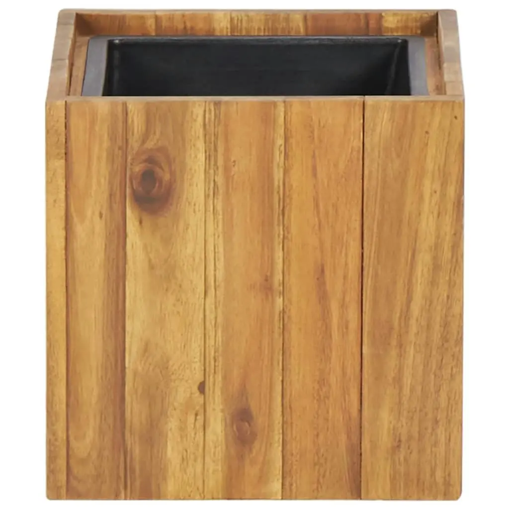 Garden Raised Bed Pot 24.5x24.5x25 cm Solid Acacia Wood 46567