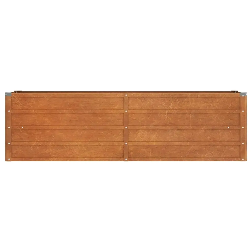 Garden Raised Bed Rusty 160x40x45 cm Corten Steel 151952