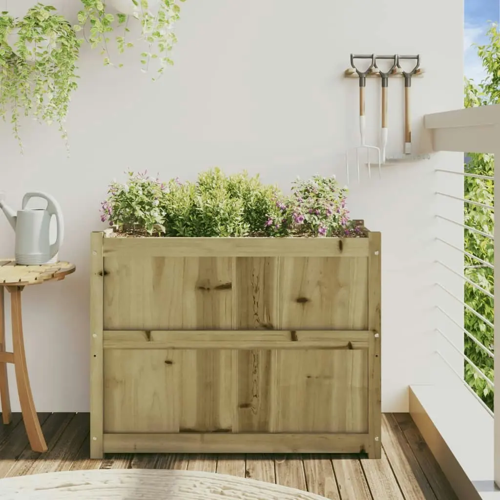 Garden Planter 90x50x70 cm Impregnated Wood Pine 837473